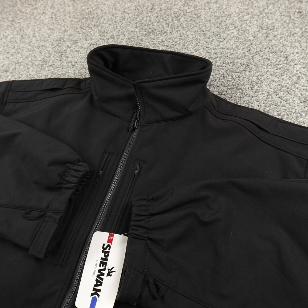 NEW Spiewak Jacket Mens 4XL Black Performance‎ Soft Shell Full Zip Outdoor Coat